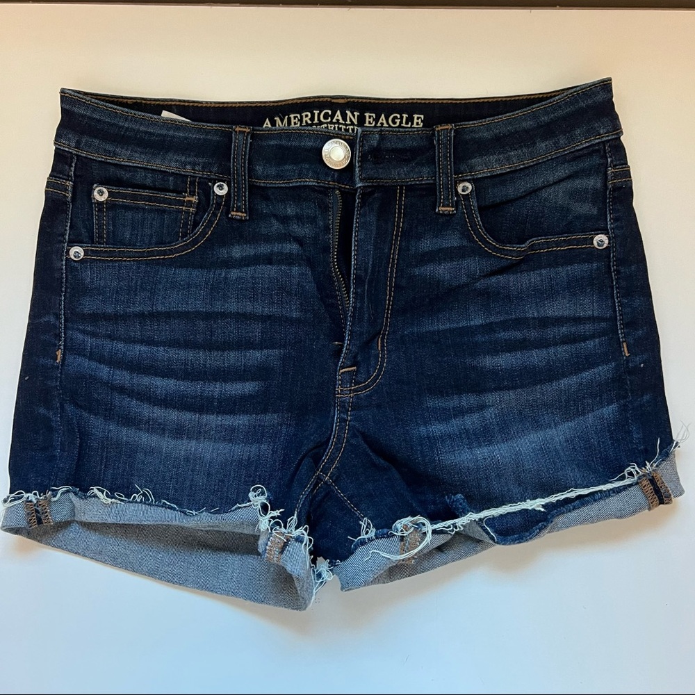 American Eagle Dark Wash Denim Short